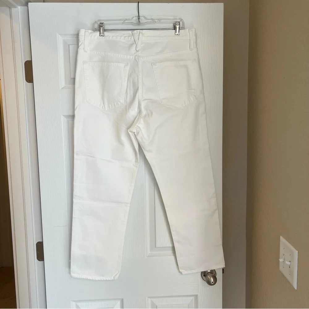 NWT J. Crew Point Sur White Denim Jeans Women’s Size 32 Shoreditch Strai…